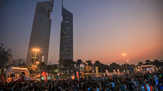Sheikh Zayed Road Becomes Race Track