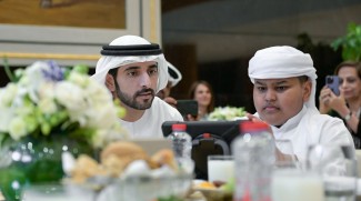 Sheikh Hamdan Attends Banquet With Children With Autism
