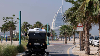 Dubai Gets Self-Driving Vehicle For Cleaning Cycling Tracks On Beaches
