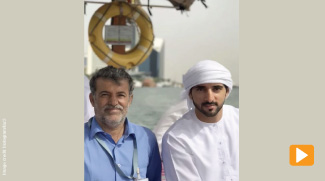 Watch: Sheikh Hamdan visits Deira and Bur Dubai via abra ride