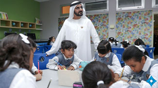 HH Sheikh Mohammed tours Dubai schools on students first day back