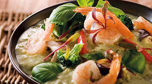 Natural Nutrition: Thai Green Curry with Shrimp