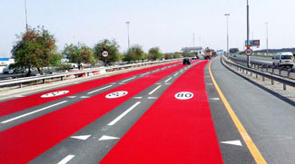 Watch out for Dubai’s new red roads
