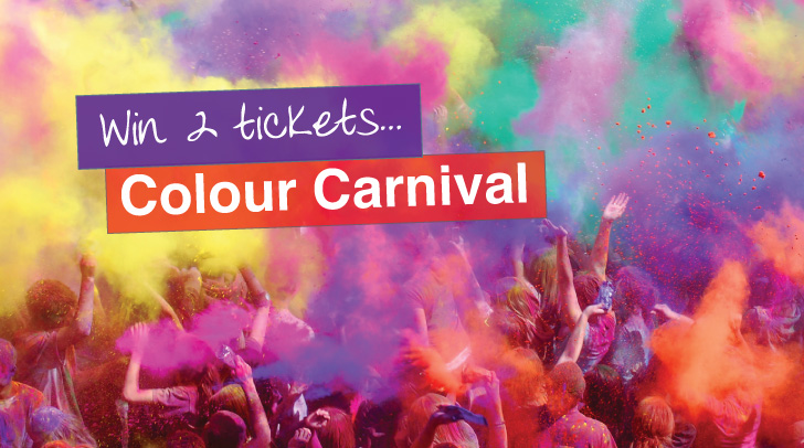 Win two tickets to the Colour Carnival
