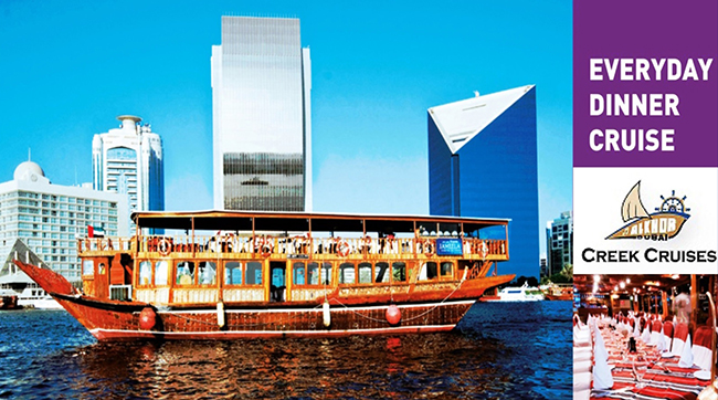 Win a 5-star Dinner Dhow Cruise with Creek Cruises