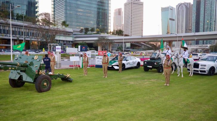 Dubai Police's Mobile Cannon Begins Its Journey Across The Emirate