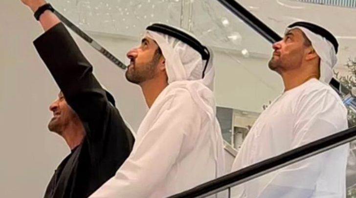 UAE President And Crown Prince of Dubai Visit Dubai Mall