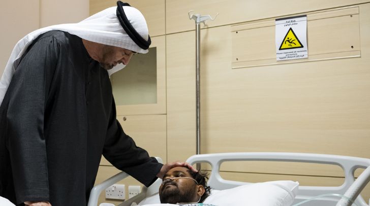 UAE President Visits Those Injured In Recent Attacks