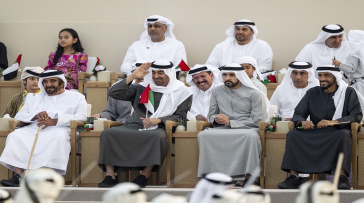 Watch: UAE President, Sheikhs Attend March Of Union To Mark 54th Eid Al Etihad