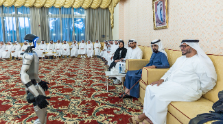 His Highness Sheikh Mohammed Attends Demonstration Of Humanoid Robot