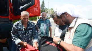 Aid Sent To Areas Affected By Wildfires In Syria