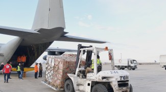 Aid Airlifted To Syria And Turkey