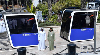 Sheikh Mohammed Visits Testing Of The World's First Autonomous Pods