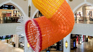 Huge Balloon Artwork On Display In Dubai Mall