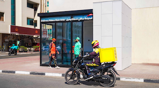 Air-Conditioned Rest Areas For Delivery Bikes Upgraded