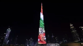 Burj Khalifa Lights Up In Honour Of Gandhi