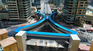 RTA Opens New Four-Way Footbridge At Dubai Marina Junction