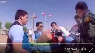 WATCH: The harrowing moment the UAE's Air Wing saved two British tourists