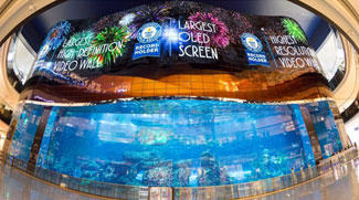 The Dubai Mall’s newest installation has received three Guinness World Record titles