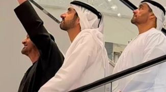 UAE President And Crown Prince of Dubai Visit Dubai Mall