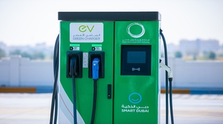 Green Charger Added To Encourage Use Of Electric Vehicles