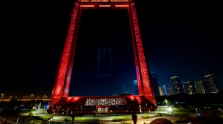 Xiaomi Drone Show Lights Up The Dubai Frame