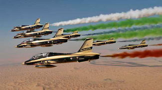 UAE Air Force Aerobatic Display Team To Perform Display Over Hospitals Across The Country