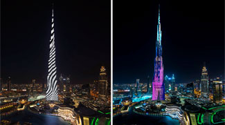 New Burj Khalifa Light Show