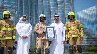 Dubai Firefighters Set Guinness World Record Climbing Burj Khalifa