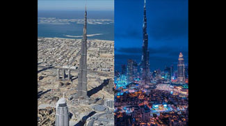 Burj Khalifa's #10yearchallenge