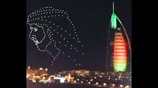 Ruler Of Dubai Appears In The Sky In The Most Extraordinary Way