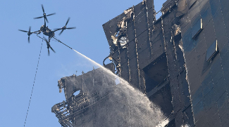 Shaheen Drones Deployed To Combat Fire In Al Barsha Building
