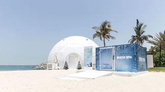 This Dubai beach has a snow spa