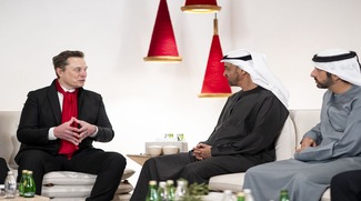 UAE President Meets SpaceX And Tesla CEO Elon Musk