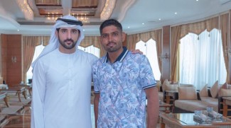 Sheikh Hamdan Meets Talabat Driver