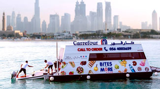 Dubai's First Floating Supermarket