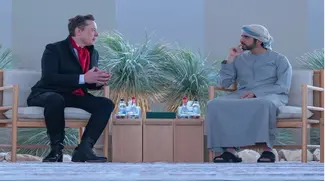His Highness Sheikh Hamdan Meets With Elon Musk In Dubai