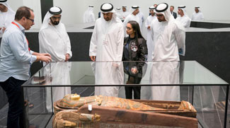 Sheikh Mohammed bin Rashid and Sheikh Mohamed bin Zayed visit Louvre Abu Dhabi