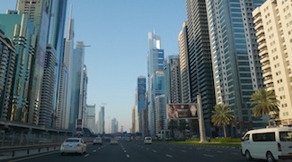 Dubai’s Sheikh Zayed Road has turned red and here’s why