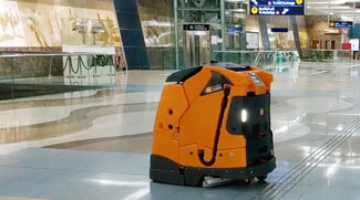 Orange Robots To Keep Metro Stations Clean