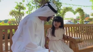 WATCH: Sheikh Mohammed Cheer Up A Little Girl On National Day