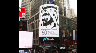 Sheikh Mohammed’s Mural Displayed At Times Square In New York