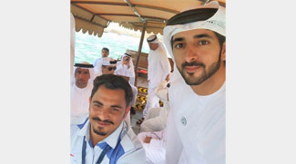 Sheikh Hamdan Takes A Surprise Abra Ride!