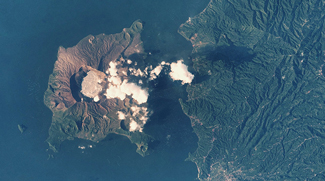 Emirati Astronaut Shares Image Of Active Volcano