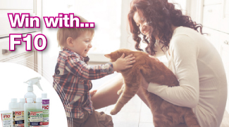 Win With F10 pet care products